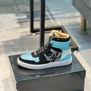 Philipp Plein Crystal Skull High-Top Sneaker