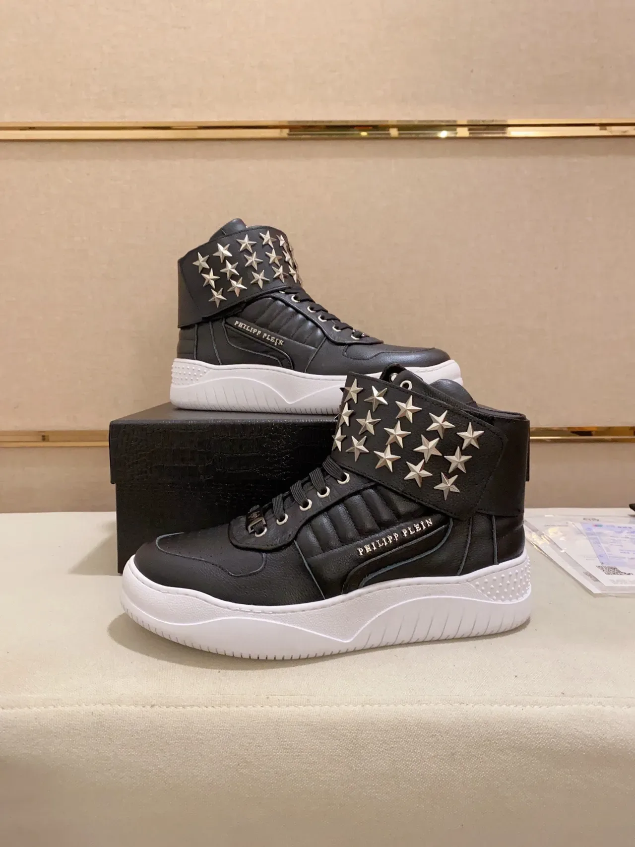 Philipp Plein Star-Studded High-Top Lifestyle Sneakers 4