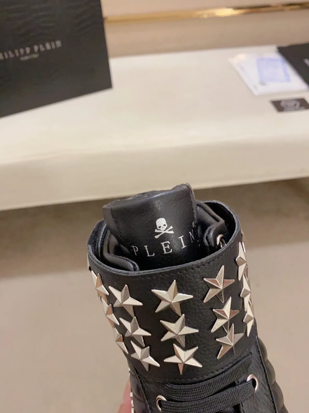 Philipp Plein Star-Studded High-Top Lifestyle Sneakers 5