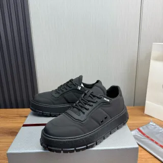 Prada Cloudbust Tênis Pretos Panelados Chunky