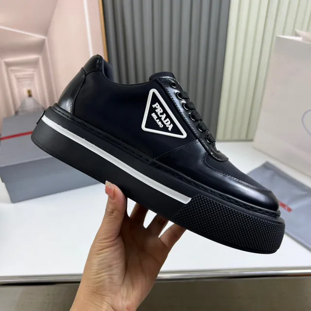 Prada Cloudbust Black Platform Lifestyle Sneakers 4
