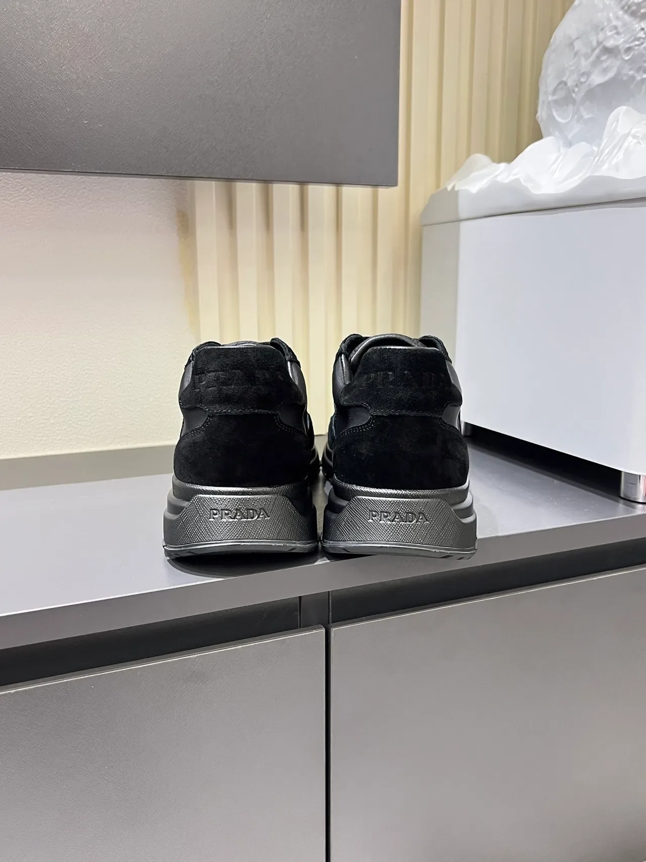 Prada Cloudbust Black Suede and Nylon Lifestyle Sneakers 2