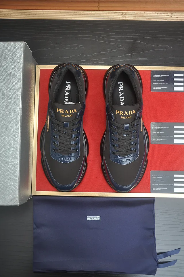 Prada Cloudbust Navy Black Chunky Sneakers 5