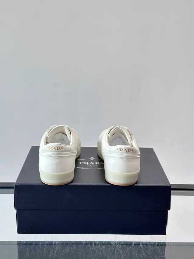 Prada Cloudbust Off-White Leather Lifestyle Sneakers 3