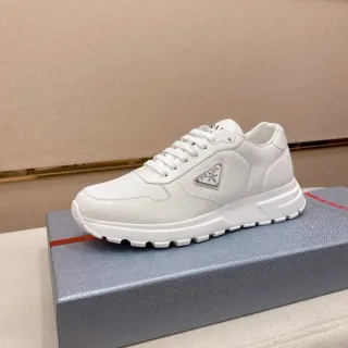 Prada Cloudbust সাদা চামড়া লাইফস্টাইল স্নিকার্স