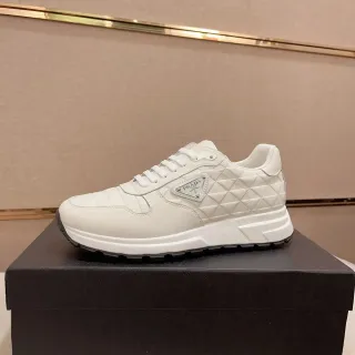 Prada Cloudbust White Quilted Leather Lifestyle Sneakers