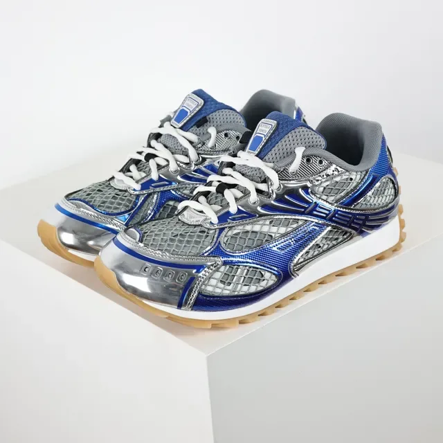 Puma 蓝银金属叠加网眼透气面板生活风格运动鞋 2