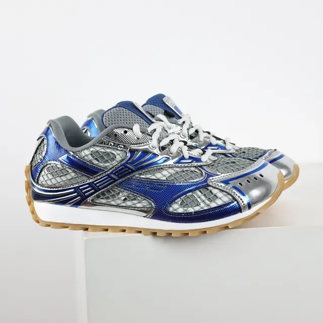 Puma 蓝银金属叠加网眼透气面板生活风格运动鞋 3