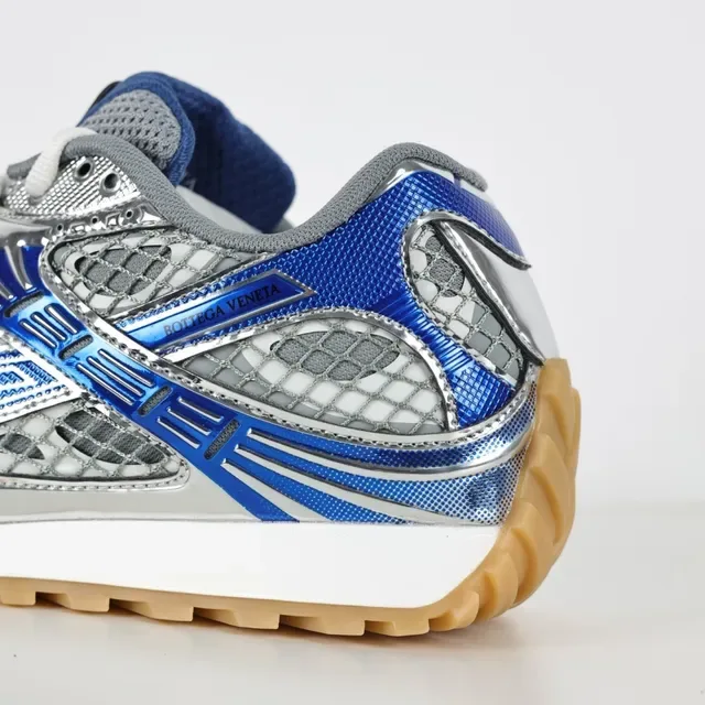 Puma 蓝银金属叠加网眼透气面板生活风格运动鞋 4