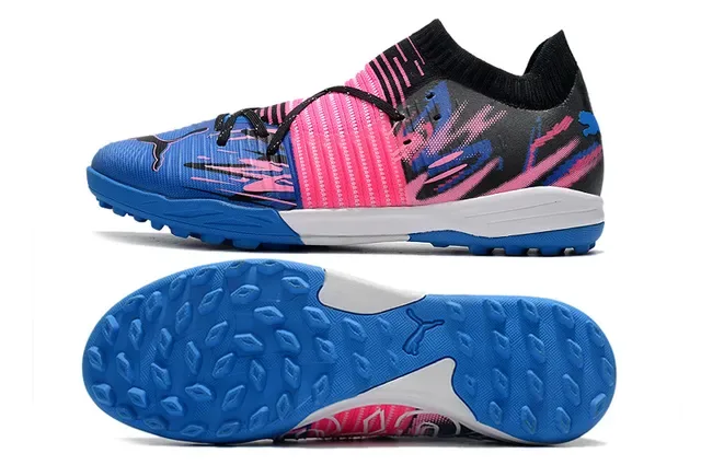 Puma Future Z أزرق وردي ياقة جورب مضفرة طبقات اصطناعية متموجة أحذية رياضية 17