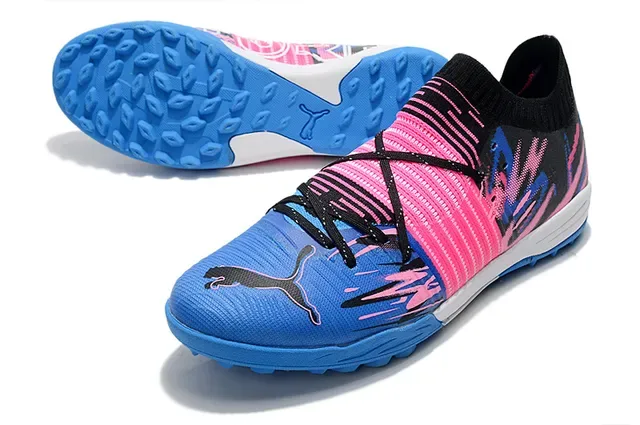 Puma Future Z أزرق وردي ياقة جورب مضفرة طبقات اصطناعية متموجة أحذية رياضية 21