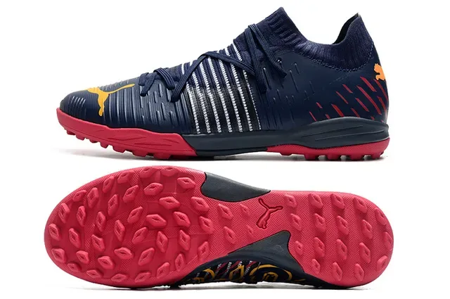 Puma Future Z أزرق وردي ياقة جورب مضفرة طبقات اصطناعية متموجة أحذية رياضية 23