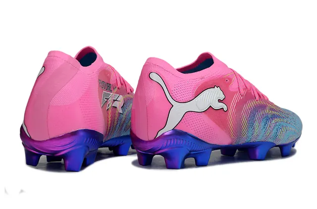 Puma Future Z 粉蓝低帮合成革面渐变配色 Firm-Ground 足球鞋 14