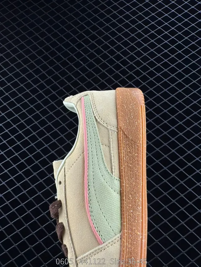 Puma Palermo Beige Green Pink tênis lifestyle 3