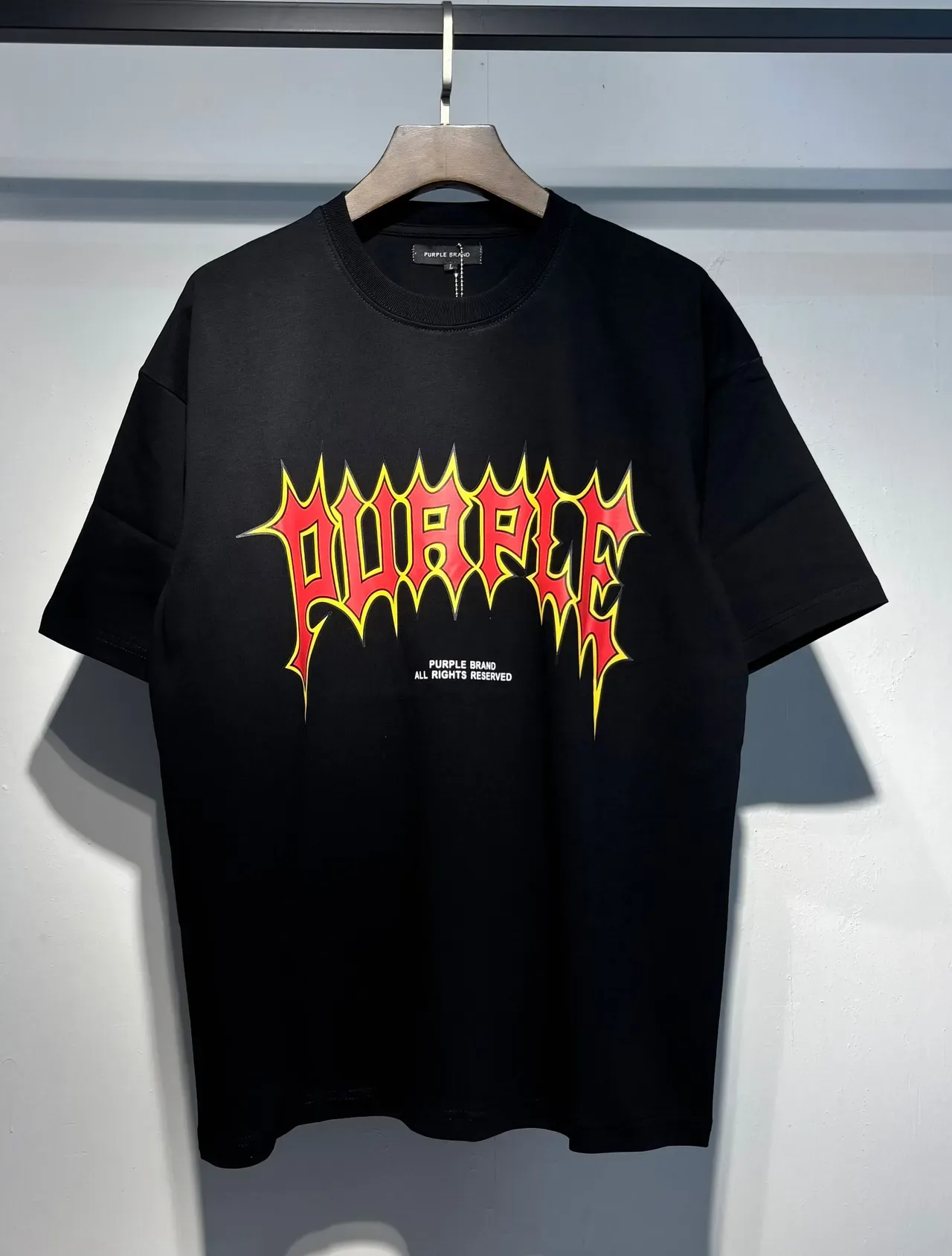 Purple Brand Flame Logo Oversized T-Shirt 2