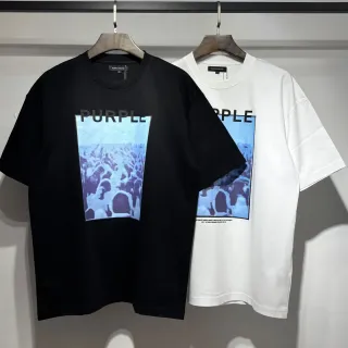 Purple Brand Graphic Print Oversized T-Shirt