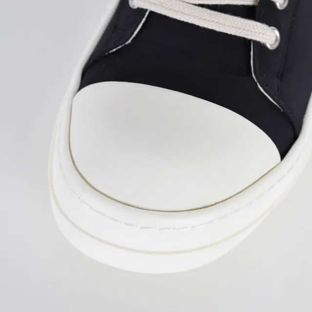 Rick Owens DRKSHDW Geobasket zapatillas plataforma estilo de vida de lona negra 5