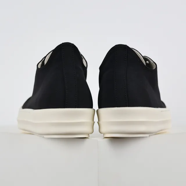 Rick Owens DRKSHDW Geobasket zapatillas plataforma estilo de vida de lona negra 8