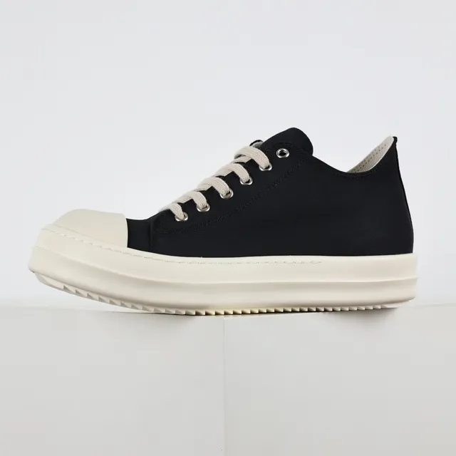 Rick Owens DRKSHDW Geobasket zapatillas plataforma estilo de vida de lona negra 9