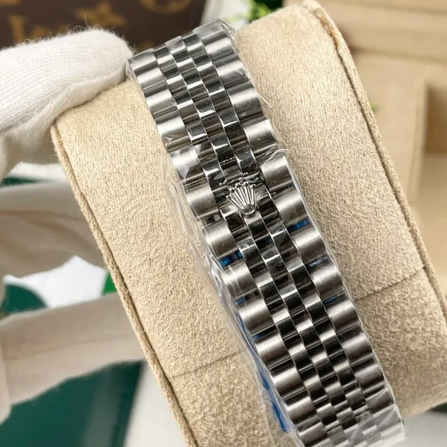 Rolex Datejust Acero Inoxidable Esfera Plateada Reloj Mecánico 3