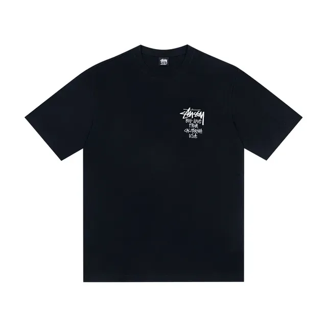 Camiseta blanca Stussy Stock Logo Big Love From California USA 4