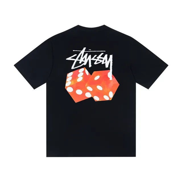Stussy Stock Logo ডাইস গ্রাফিক টি-শার্ট 4