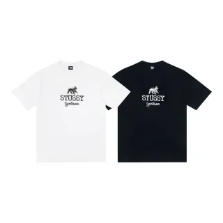 Stussy Stock Logo स्पोर्ट्सवियर लायन ग्राफिक टी-शर्ट