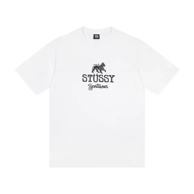T-shirt sportswear Stussy Stock Logo à motif lion 3