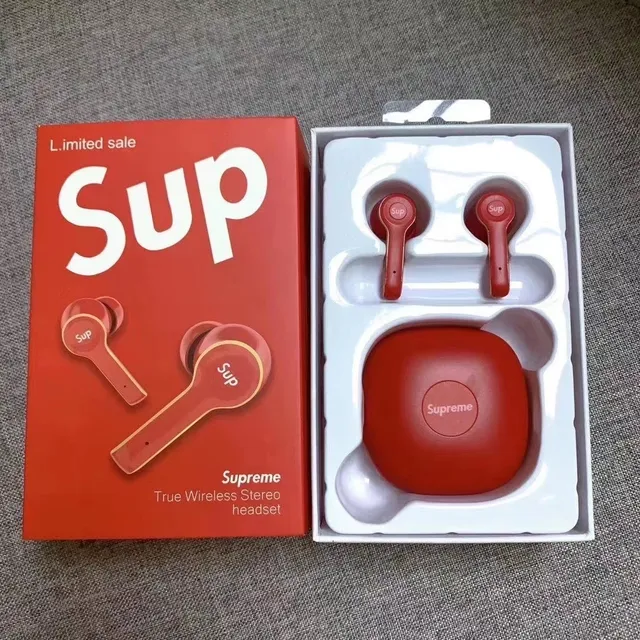 Supreme TWS-L3 लाल सोना मैट फिनिश एकेंट ट्रिम TWS ईयरबड्स 5