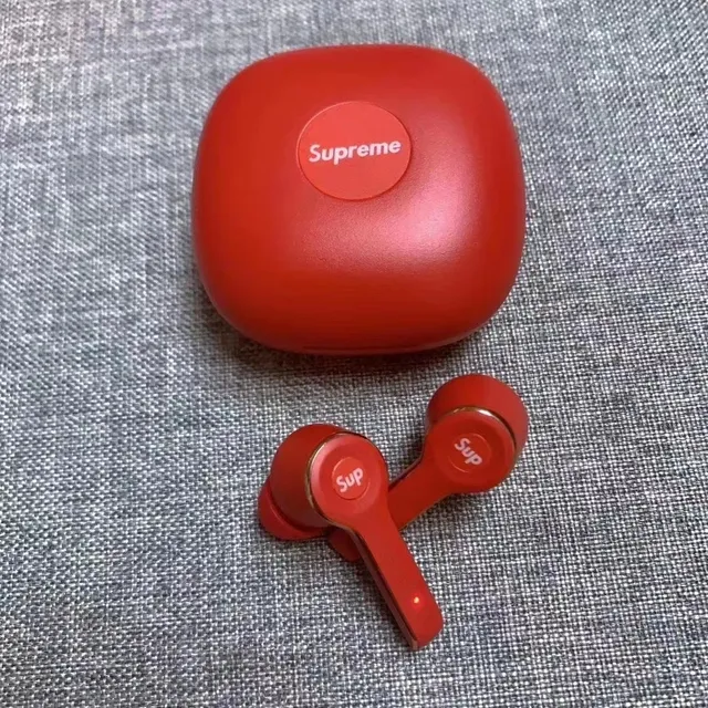 Supreme TWS-L3 लाल सोना मैट फिनिश एकेंट ट्रिम TWS ईयरबड्स 8