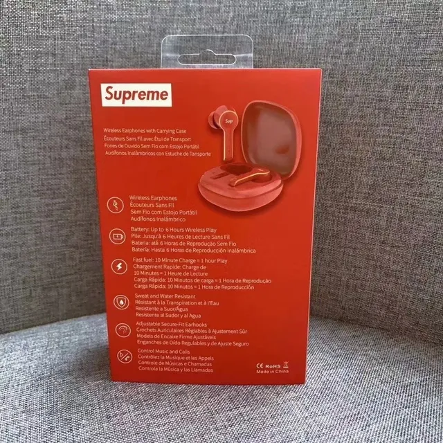 Supreme TWS-L3 लाल सोना मैट फिनिश एकेंट ट्रिम TWS ईयरबड्स 9