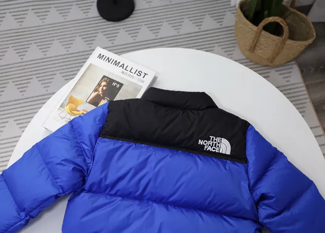 The North Face Green Black Quilted Puffer Contrast Yoke Down Jacket 16