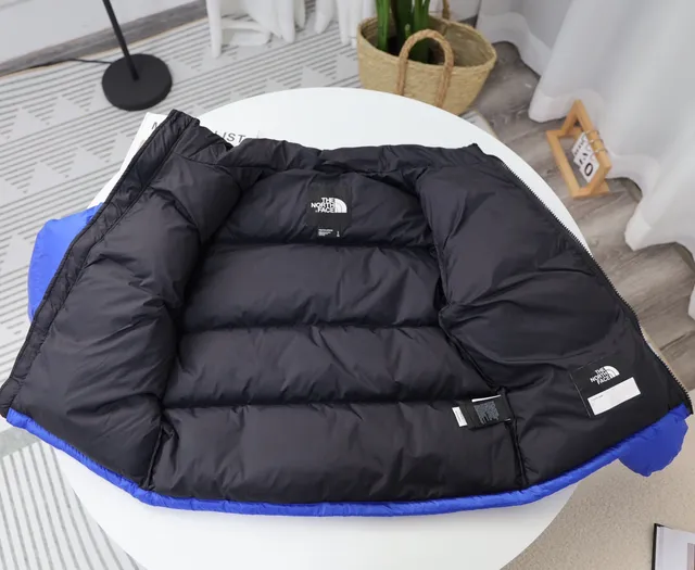 The North Face Green Black Quilted Puffer Contrast Yoke Down Jacket 17