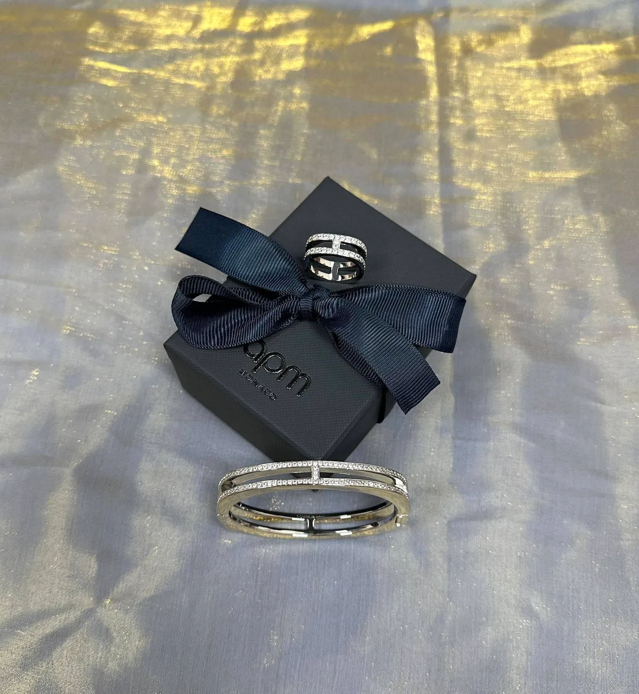 Tiffany & Co. HardWear Double-Bar Pavé Hinged Bracelet 6
