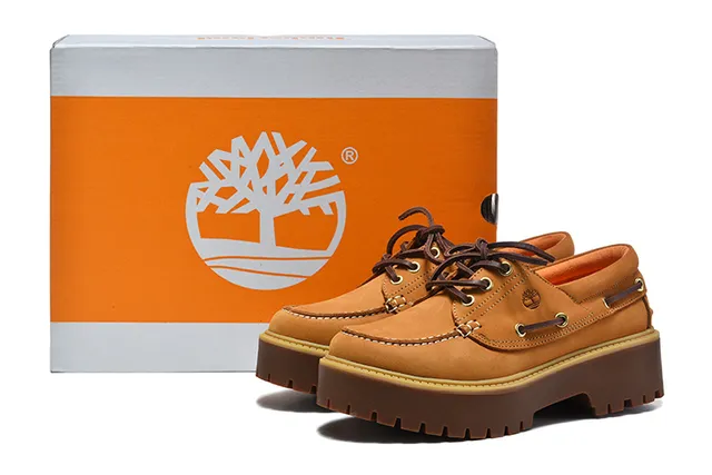 Timberland bordeaux marron moc-toe coutures œillets métal D-Ring chaussures bateau 2