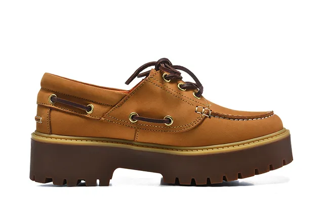 Timberland bordeaux marron moc-toe coutures œillets métal D-Ring chaussures bateau 6