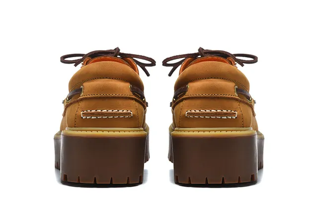 Timberland bordeaux marron moc-toe coutures œillets métal D-Ring chaussures bateau 9