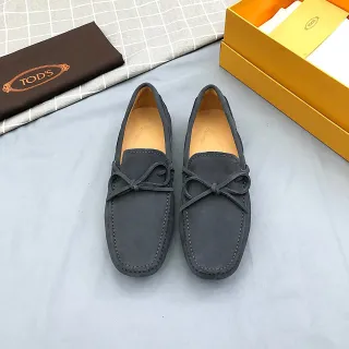 Tod's Double T Bow Loafer गहरा भूरा सुड लोअफर