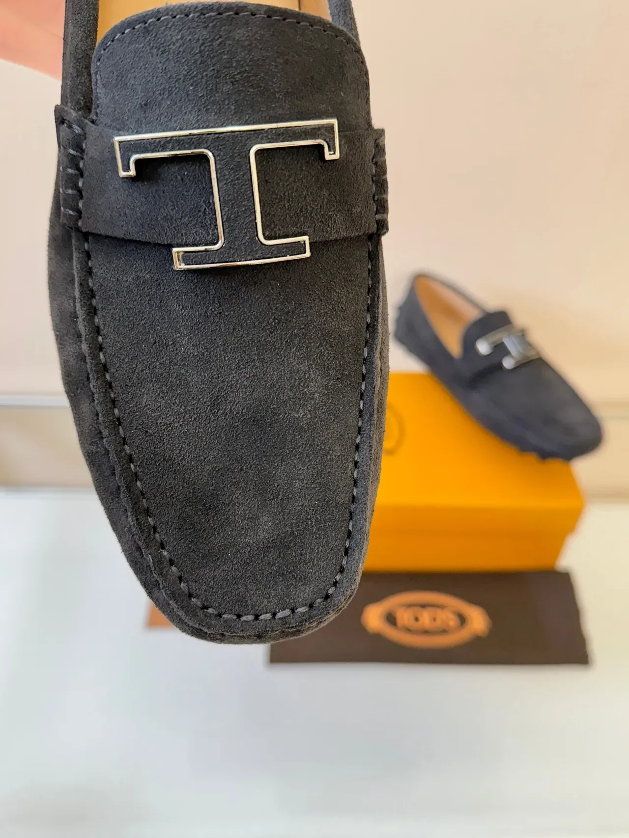 Tod's Double T Loafer Navy Suede Loafers 3