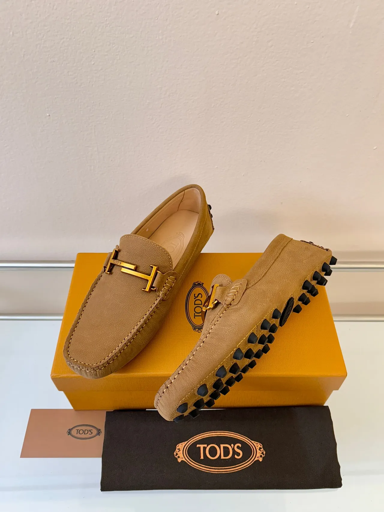 Tod's Gommino Loafer 棕色 粒面皮革 H-Bit 凸纹底 乐福鞋 2