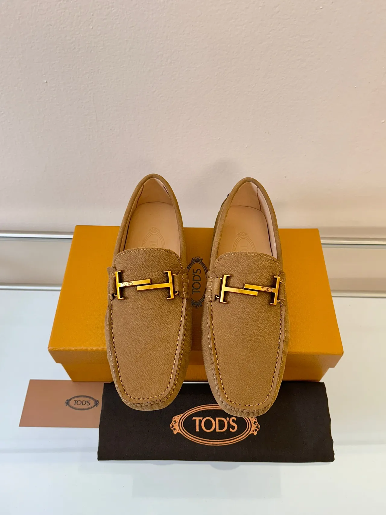 Tod's Gommino Loafer 棕色 粒面皮革 H-Bit 凸纹底 乐福鞋 6