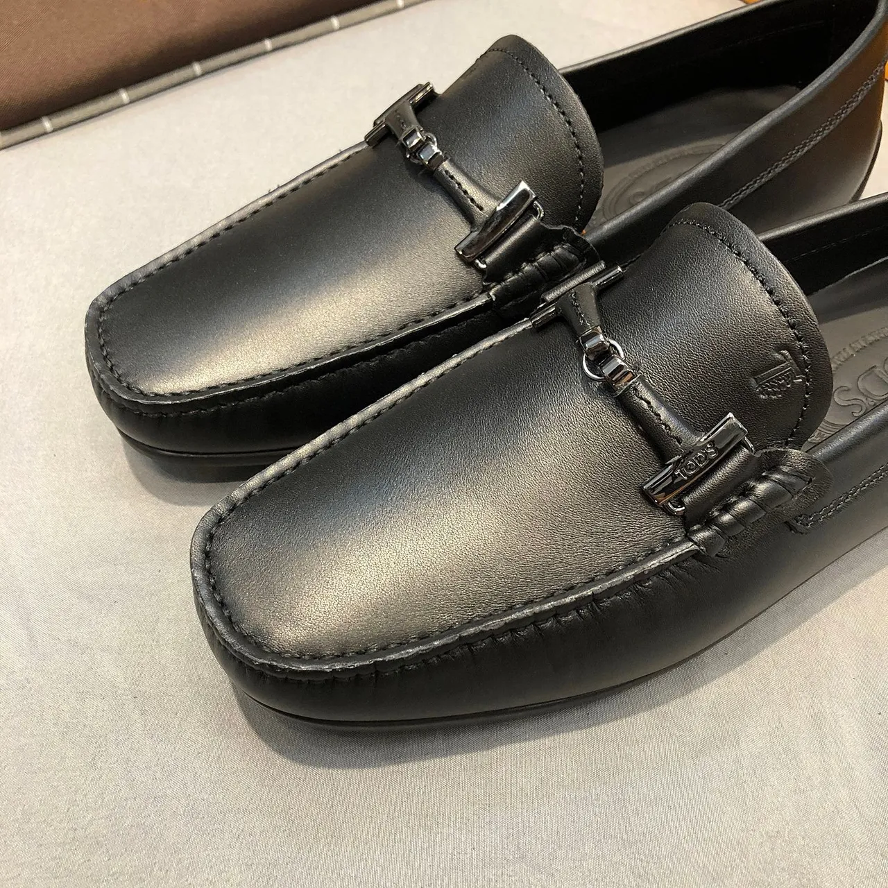 Tod's Horsebit Loafer কালো চামড়ার স্লিপ-অন লোফার 5
