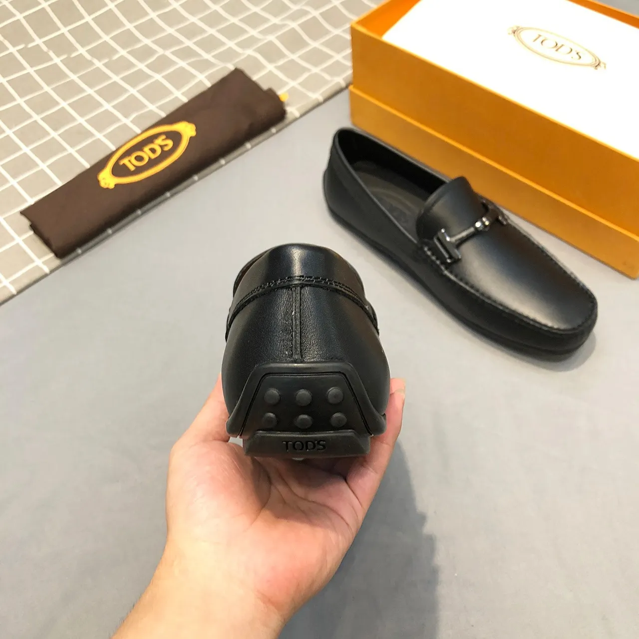 Tod's Horsebit Loafer কালো চামড়ার স্লিপ-অন লোফার 7