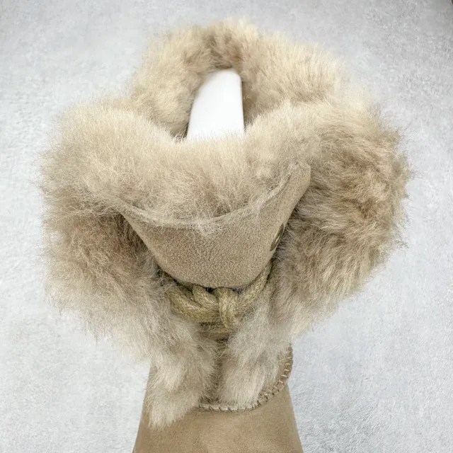 UGG 米棕色 麂皮鞋面 羊毛里 雪靴 9