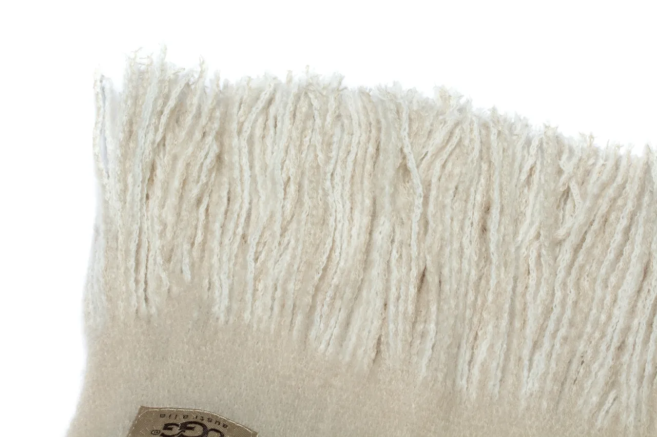 UGG Tissage simple frangé Écharpe en cachemire 10