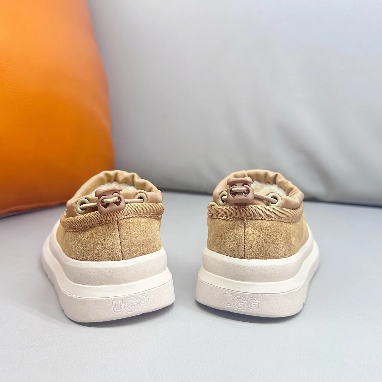 UGG Tasman Beige and White Snow Boots 7