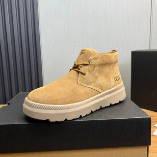 UGG Tasman भूरा सूड ऊपरी प्लेटफॉर्म सोल एंकल बूट