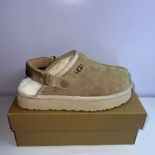 UGG Tasman Beige White Suede Upper Shearling-Lined Casual Shoes