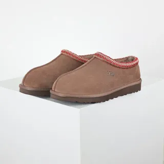 UGG Tasman 棕红色麂皮鞋面 编织针织滚边 休闲鞋