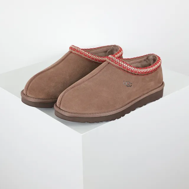 UGG Tasman 棕红色麂皮鞋面 编织针织滚边 休闲鞋 2